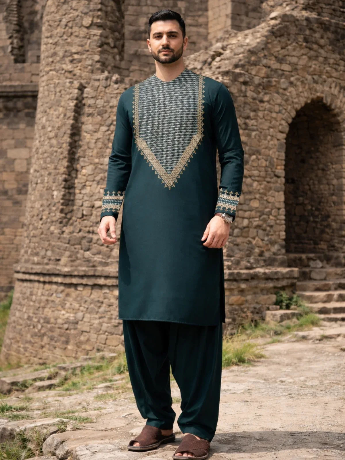 Afghan Traditional Mens Dress - Kameez