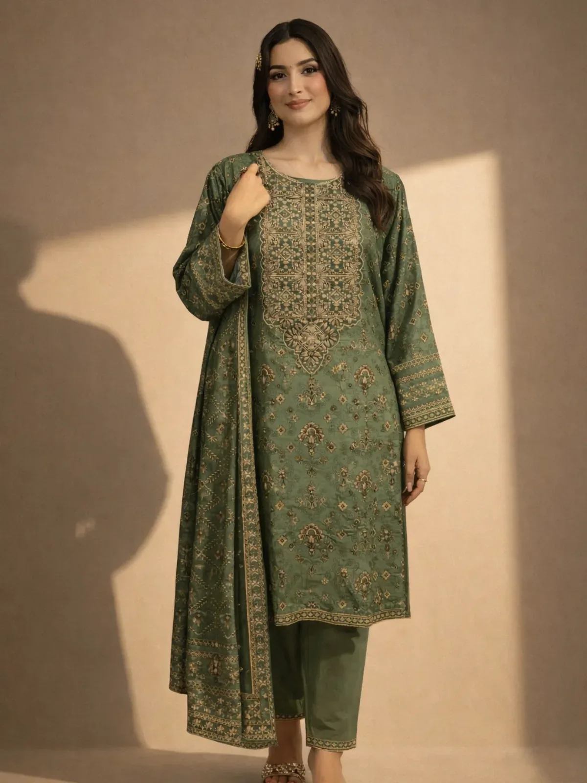 Zarghuna Desi Casual Wear - Model