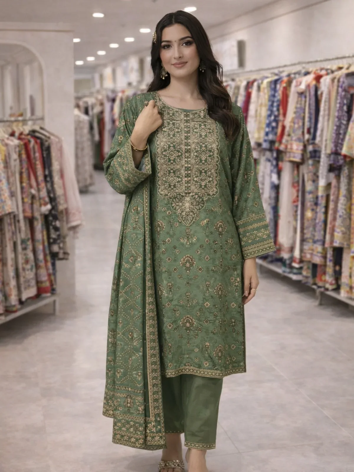 Zarghuna Desi Casual Wear Model