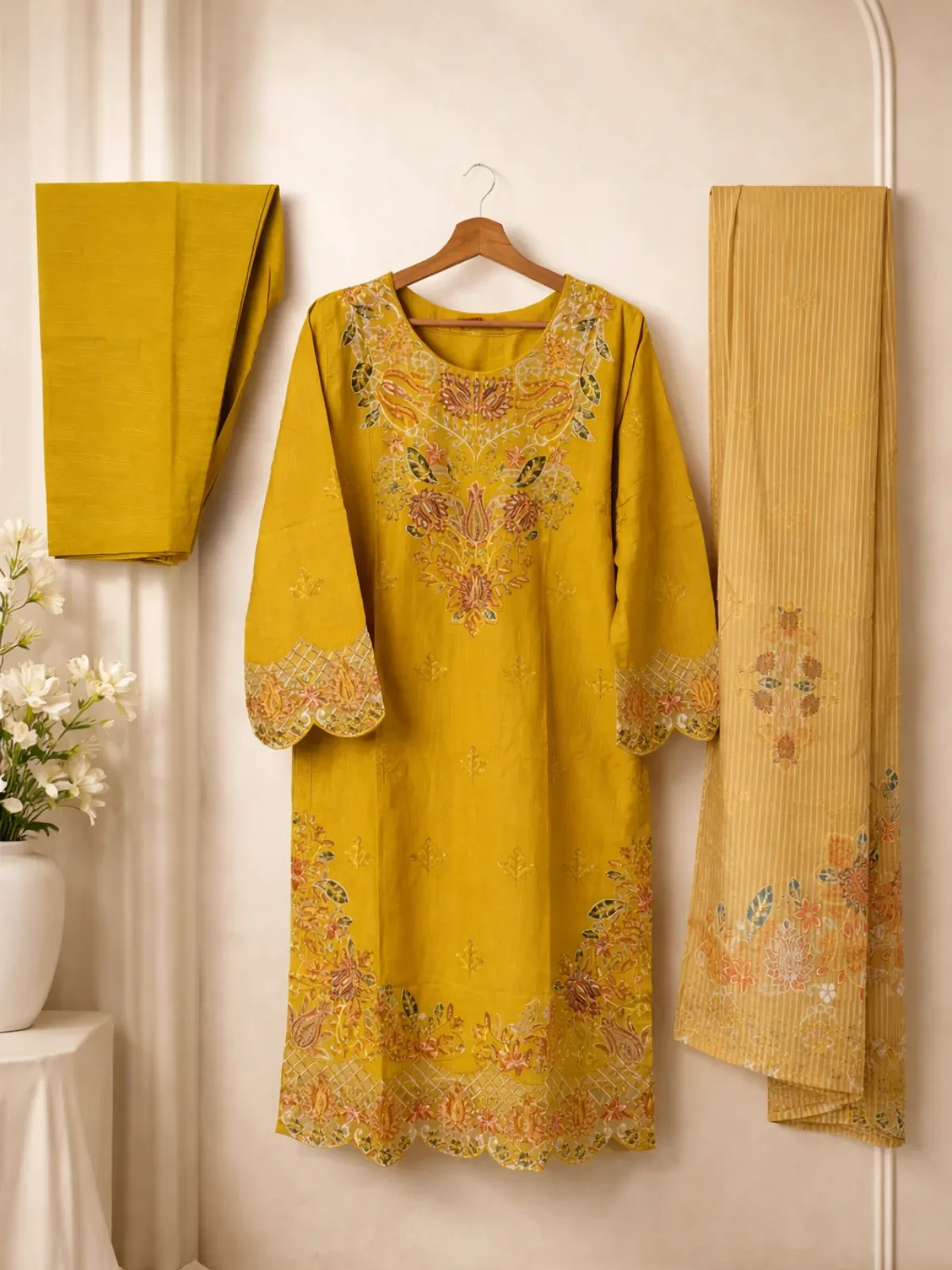 Zarmina Gul Desi Casual Wear – 3 Piece Embroidered Set