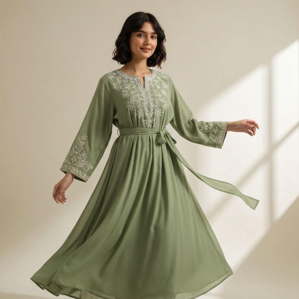 Panjshir Sage Dress